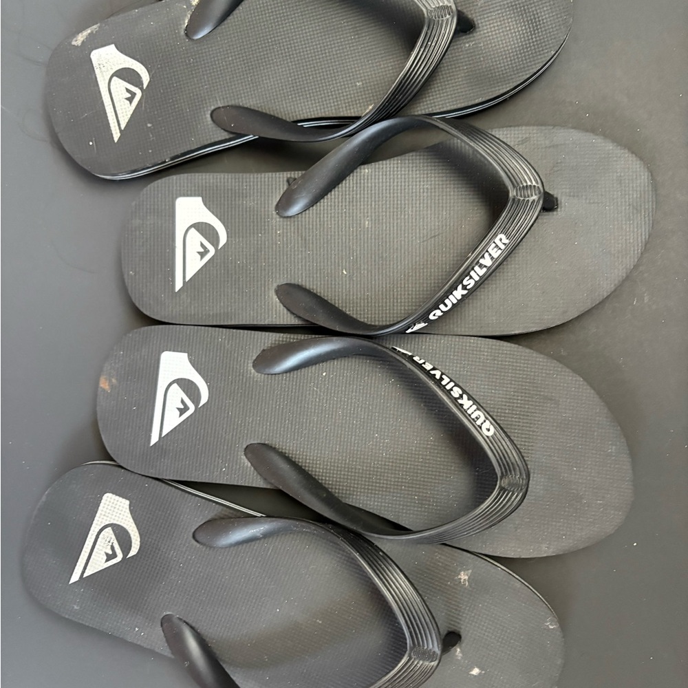 Quiksilver Black Sandals Classic Beachwear Men’s
